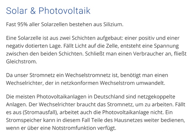 Solar Photovoltaik für 74252 Massenbachhausen